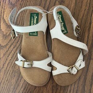 Vintage White Leather toddler Sandals by Sweet Treats size 11 M